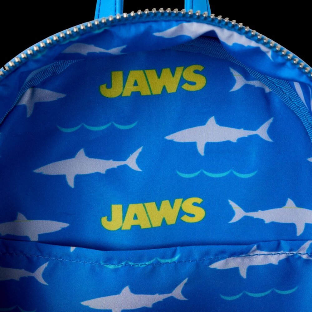 Loungefly Jaws 50th Anniversary Mini Backpack and Cardholder Set NWT - Picture 14 of 16